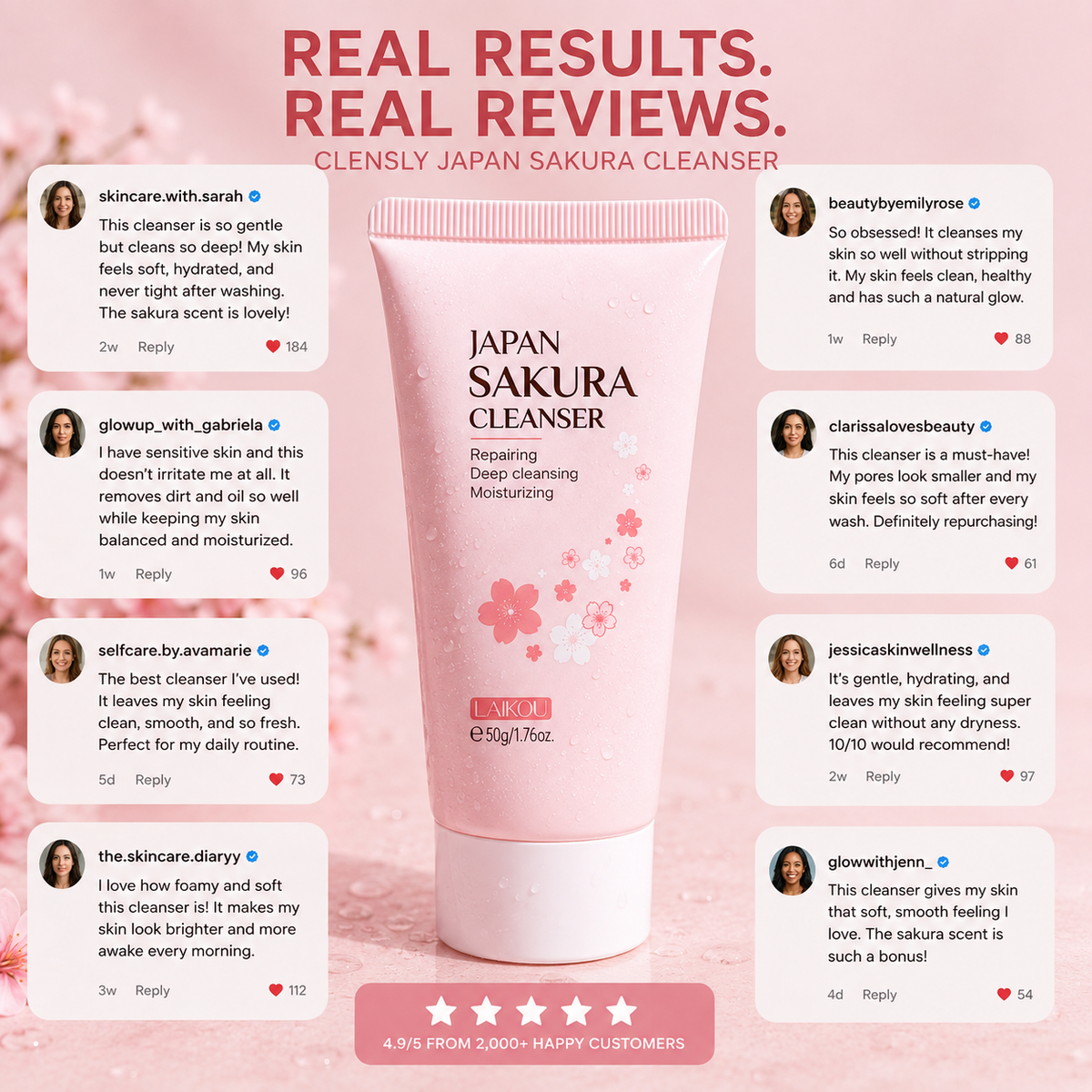 Sakura Facial Cleanser